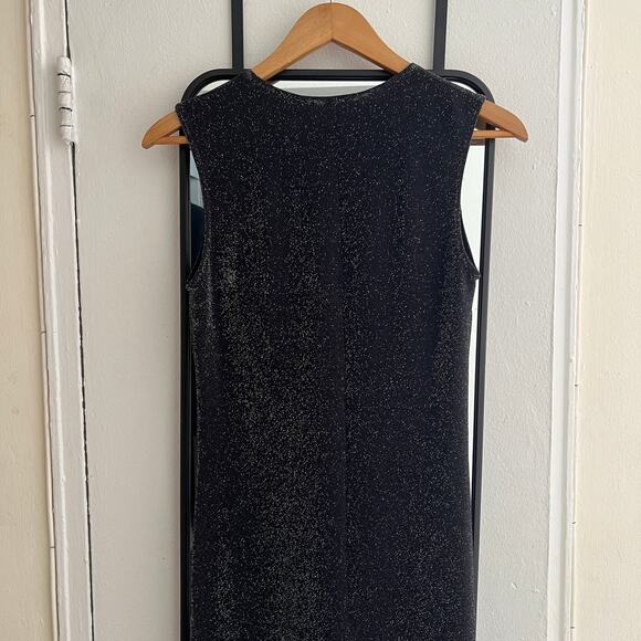 Reformation Maevry Knit Dress Sparkly Body Con Midi Dress Sleeveless Medium - Picture 5 of 6